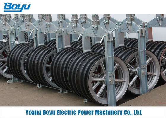 SHW-508X75 Middle Steel Four Nylon Bundled Conductor Pulley 5 Sheave Blocks