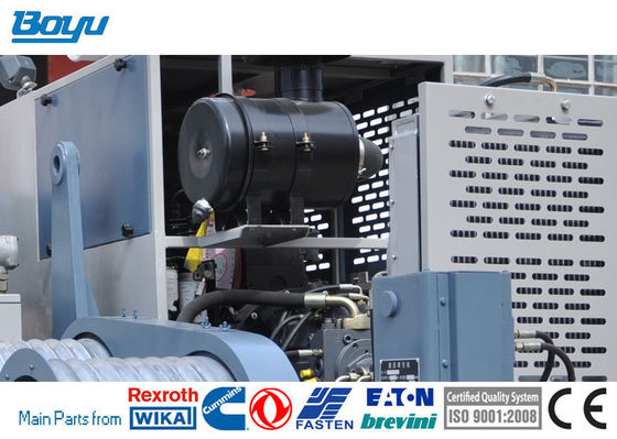Transmission Line Stringing Equipment Water Cooling Diesel Engine 173hp Hydraulic Cable Puller